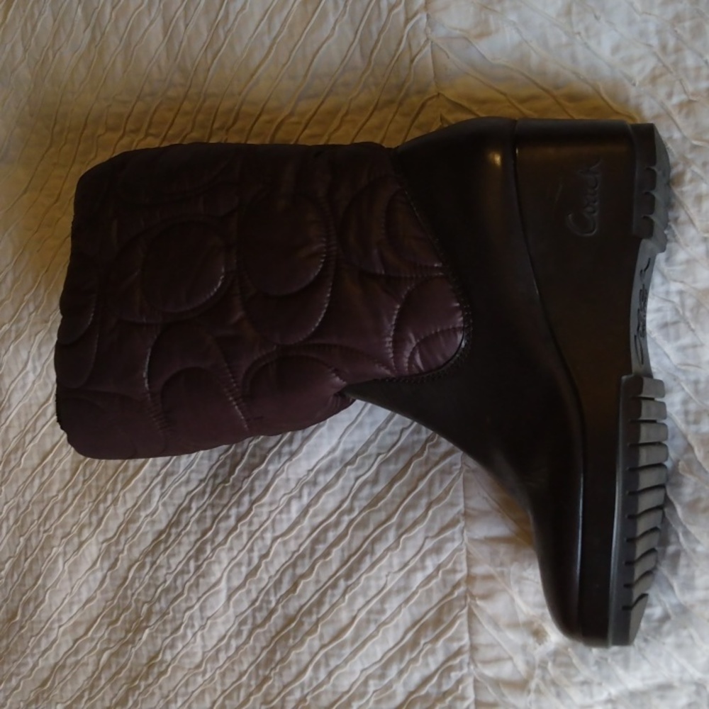 Coach rain boots